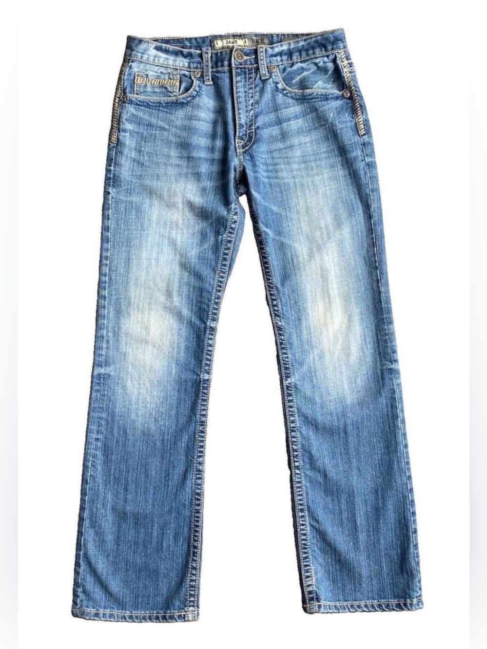 BKE Jake Regular Fit Straight Leg Jeans Men’s Size 31R Medium Wash Stretch Denim
